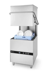 Kalapos (átmenő rendszerű) Mosogatógép K1500 – mosogatógép K1500 – 400V / 8600W – 750x880x(H)1390 mm - HENDI 230312
