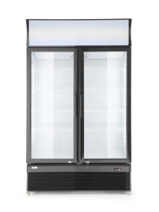 Bemutató hűtő kétajtós 750L – 230V / 410W – 2/10˚C – 1120x595x(H)1965 mm - HENDI 233795
