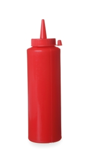 Adagoló flakonok – Piros – 0.35 L – ø55x(H)205 mm - HENDI 557815