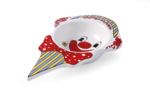 Gyermek Fagyis tányér Bohóc – 226x145x(H)37 mm - HENDI 786239