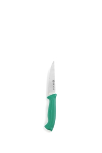 Univerzális kés – fogazott – Zöld – 205x25x(H)40 mm - HENDI 842119