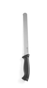 Kenyérvágó kés – Fekete – 380x25x(H)40 mm - HENDI 843000