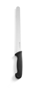 Kenyérvágó kés – Fekete – 430x25x(H)40 mm - HENDI 843109
