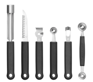 Dekoráló szett - 6 részes - Fekete - 280x100x(H)50 mm