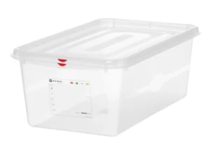 GN 1/1 edény - polipropilén - GN 1/1 -  28L - Átlátszó -  530x325x(H)200mm